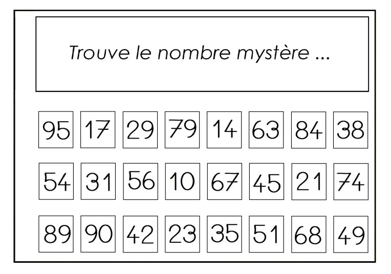 Le nombre mystère - planche